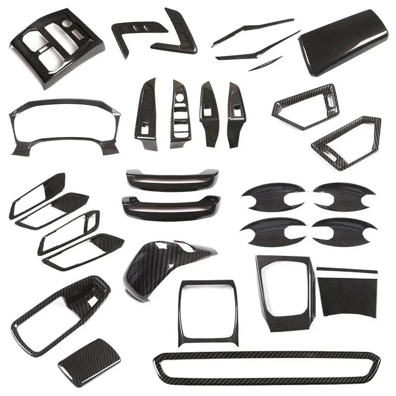 For BMW 3 Series G20 -2024 ABS Carbon Fiber Car Dashboard Console Gear Shift Panel Cover Trim Stickers Car Accessories