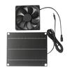 6V 6W Solar Exhaust Fan Waterproof Ventilator Solar Panel Powered Fan Air Extractor for Dog Chicken House RV Greenhouse