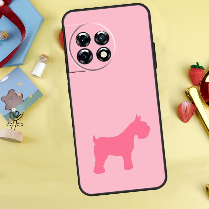 Miniature Schnauzer Dog Art Case For OnePlus 13R 12R 13T 15 13 12 11 10 9 10R 10T 8T Nord 5 CE 4 2 3 Lite N20 N30 Cover