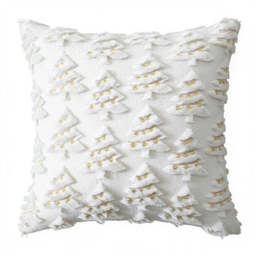 Christmas Tree Pillow Covers Plush Pillow Cases Delicated Pillowcase for Xmas Party