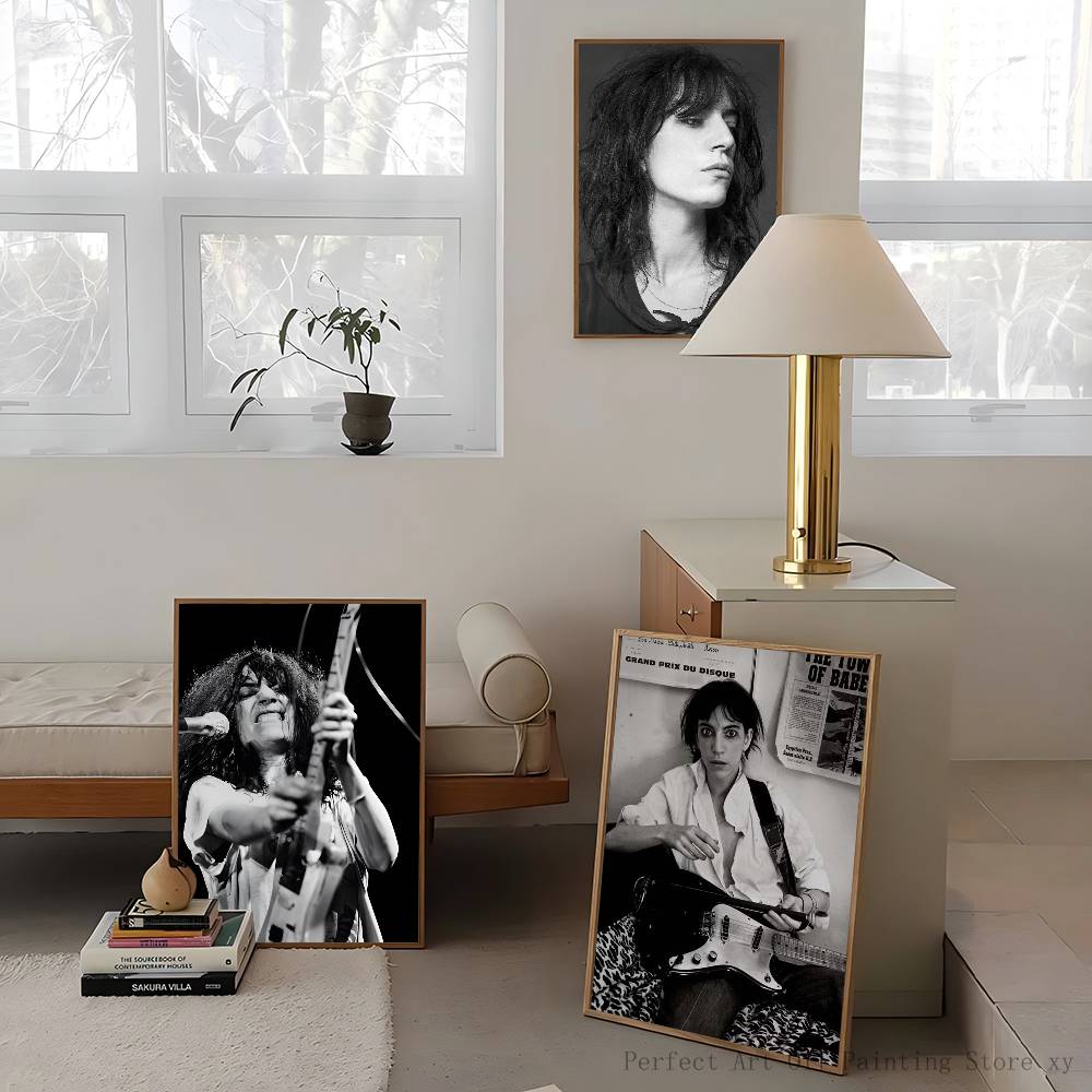 1pc Singer P-Patti Smith Poster Sticker Print Waterproof Wall Art For Living Room Bedroom Home Decor