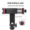 Multi-angle Rotating Cold Shoe Phone Holder for DSLR - Ideal for Horizontal & Vertical Photography and Live Streaming