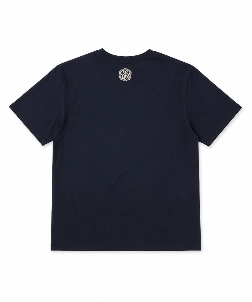 Seuteijial Signature Serve Short Sleeve T-Shirt [Navy]