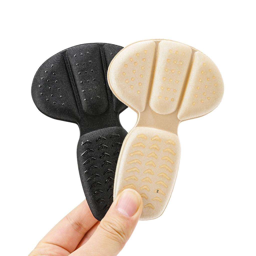 Protection Feet Pads Pain Relief Gel Heel Stickers High Heels Size Reducer Non-slip Shoes Insoles T-Shaped Foot Care Pad 1Pair