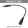 5VDC Power Supply Extension Cable MicroUSB to 5525 22AWG 3A Adapter Cable 0.2M