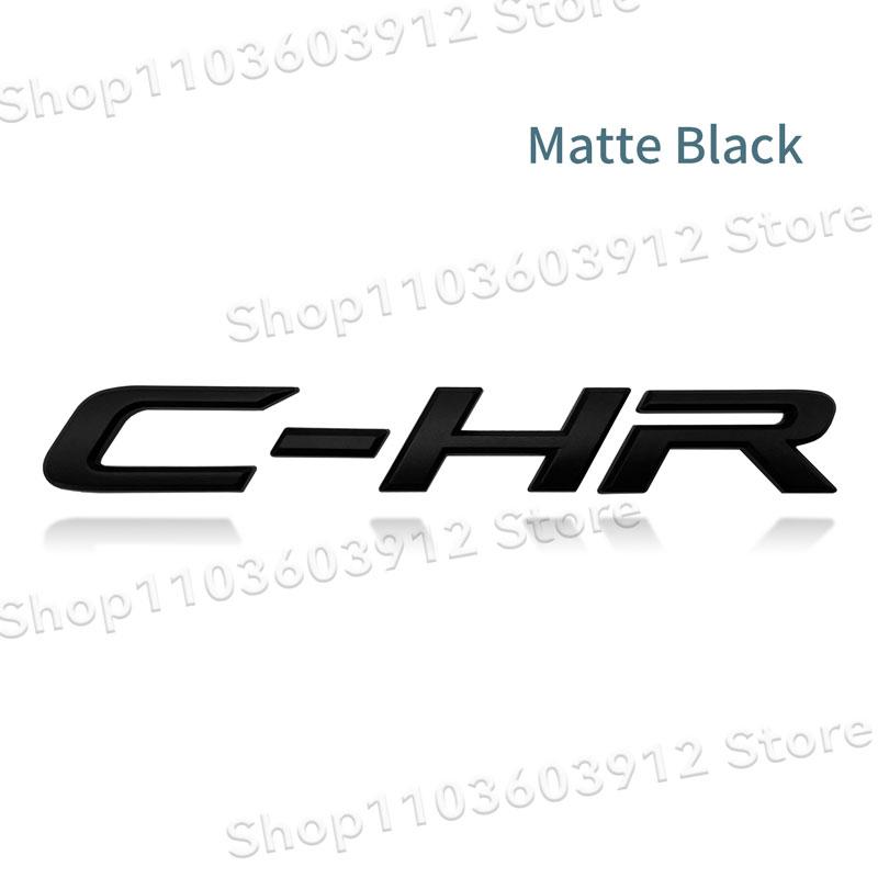 1Pc CHR C-HR Letter Logo Car Rear Tail Trunk Decals Emblem Badge 3D ABS Sticker Decal Car Styling Auto Accessories