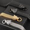 Kalen Vintage 18mm Skull Bracelets Shiny Matte Wolf Head Bracelet Wide Wristband Men's Party Jewelry Gift