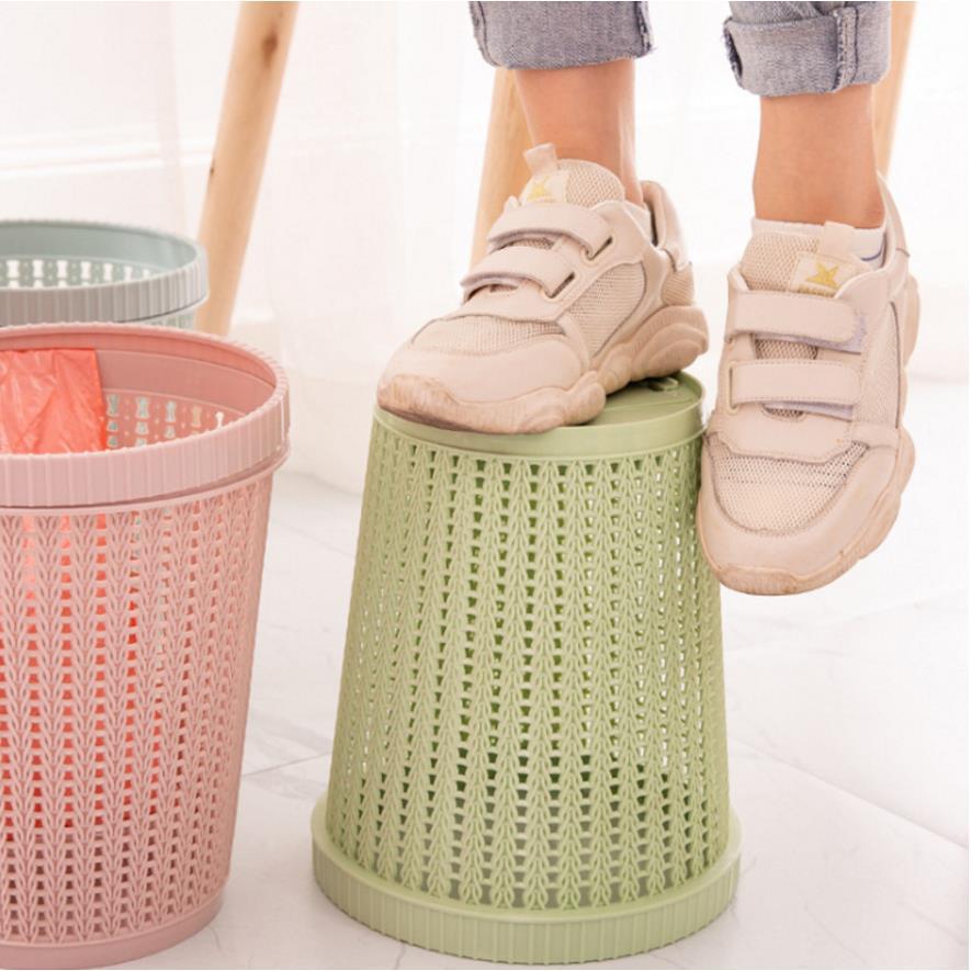 Automatic Bag-Changing Trash Can with Hollow Design - Kitchen Trash Bin with Eco-Friendly Features