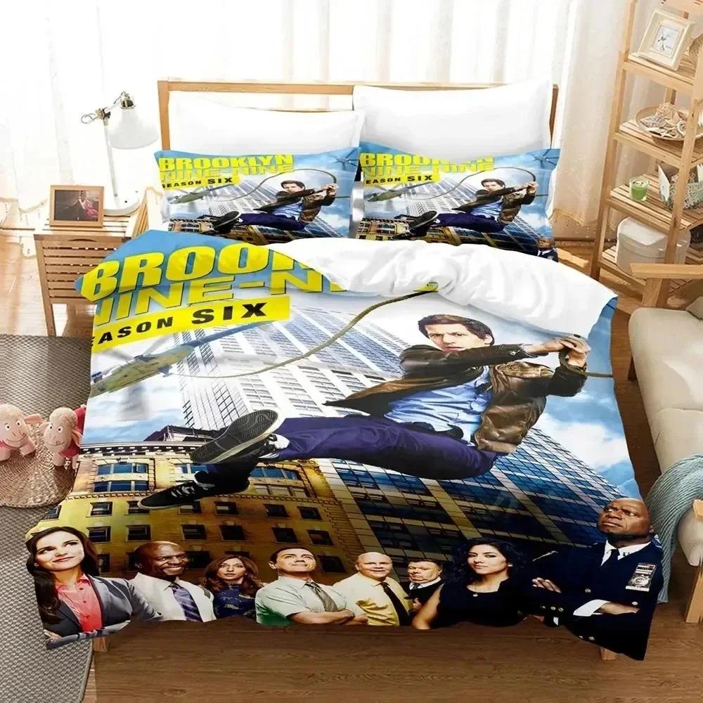 3D Print Brooklyn Nine-Nine Bedding Set Bedroom Soft Modern Bedspreads Comefortable Kids Duvet Cover Quilt Cover And Pillowcase