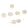 Natural Shell Double-Sided Hot Stamping Flat Round Beads For DIY Necklace Bracelet Earrings Jewelry Making