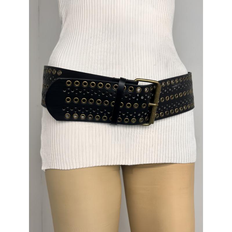 The New Rivet Punk Wide Belt Is A Stylish and Versatile Retro Belt That Is Both Stylish and Versatile