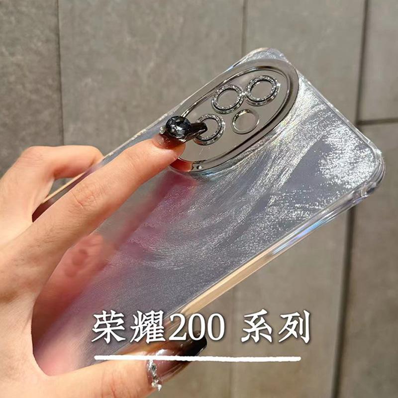 Applicable to Honor 111 mobile phone case, new Aurora feather case 111pro advanced sense, with glitter lens film hand.