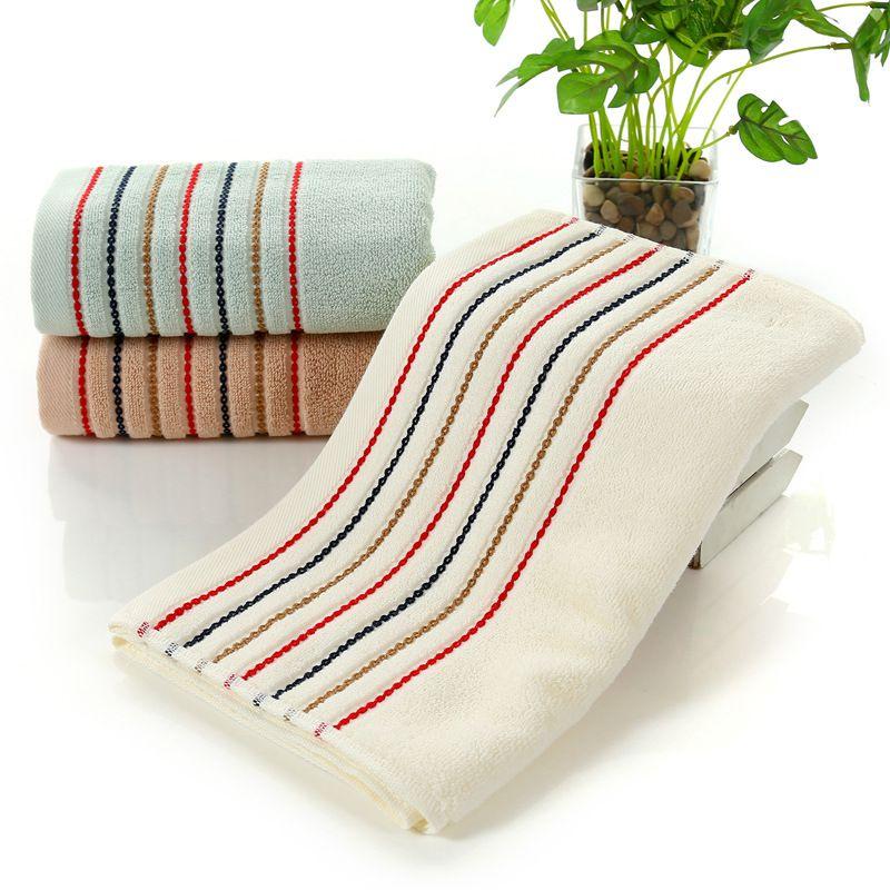 Large Striped Cotton Towel Soft And Absorbent Bath And Shower Towel For Adults And Kids