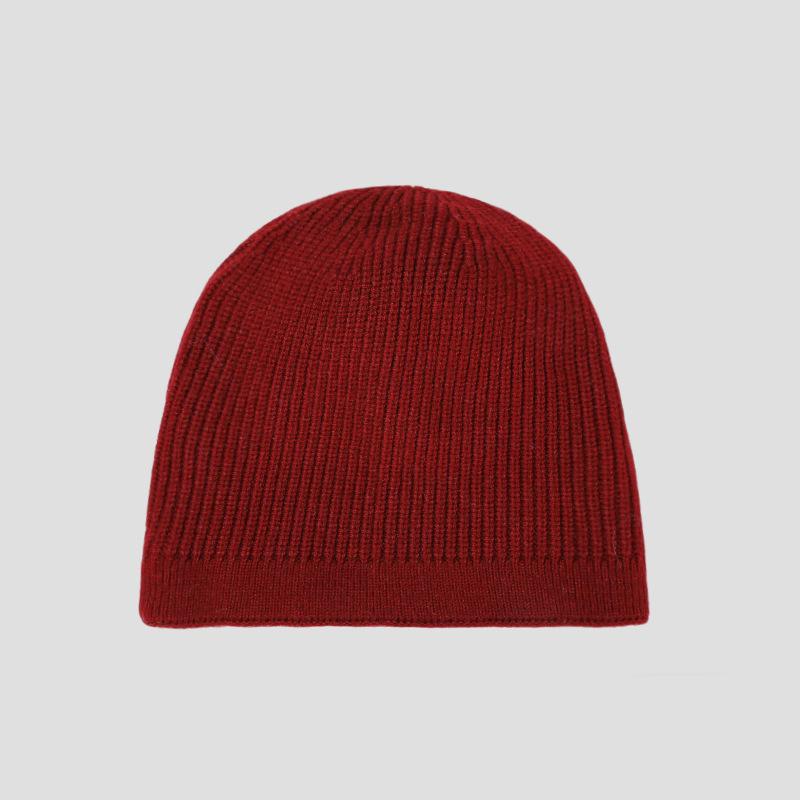 Căciulă Tricotată pentru Bărbați cu Circumferință Mare a Capului Toamnă Iarnă Căciulă Caldă din Lână cu Strat Dublu Căciulă Pulover pentru Călărie în Aer Liber