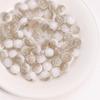 10mm Glazed Cracked Glass Beads for DIY Jewelry: Exploding Flower Design