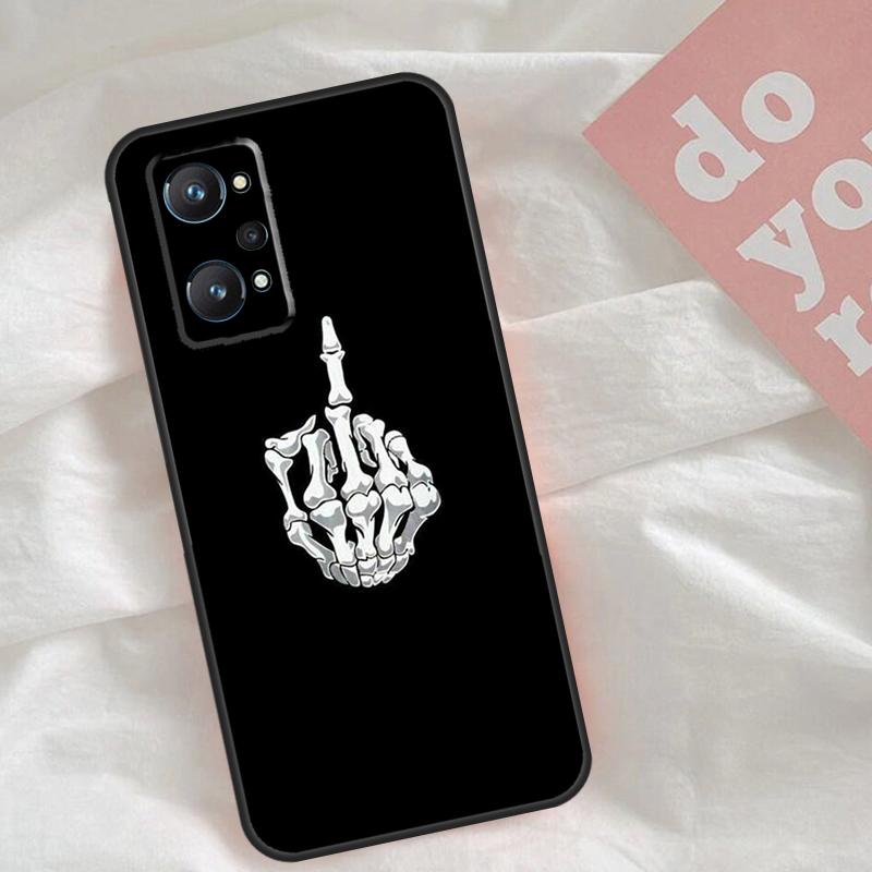 Middle Finger Case For Realme C51 C75 C63 C61 C55 C53 C35 C65 C67 C71 15 11 12 13 14 Pro Plus GT6 GT7 Pro