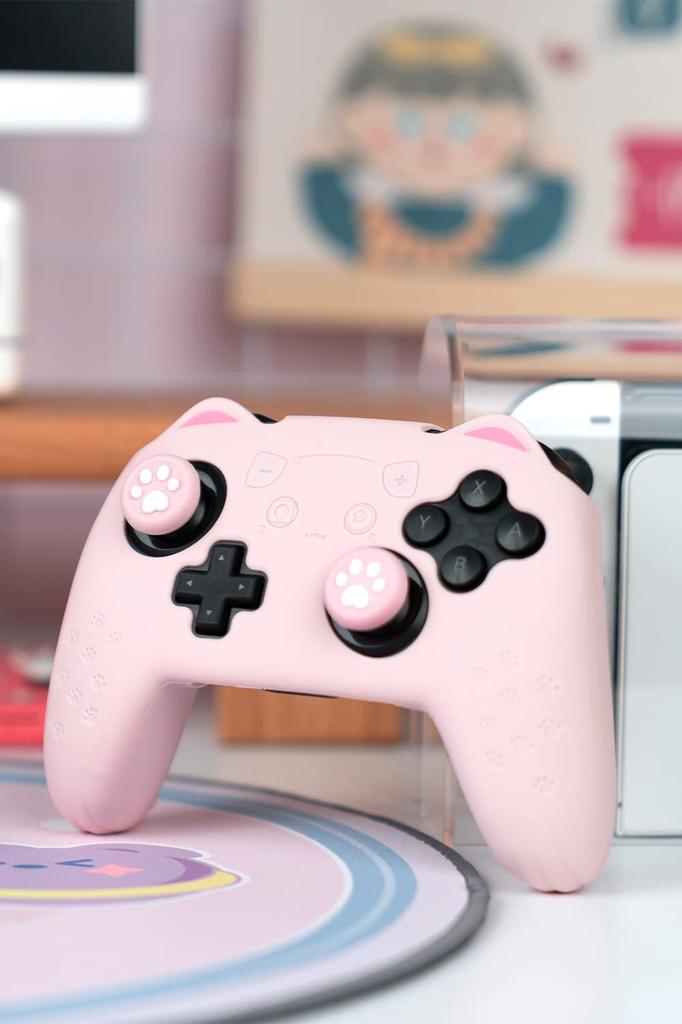 GeekShare NS Pro Kontrolcü Silikon Yumuşak Kılıf Switch Pro NS Pro Kontrolcü Kılıfı ve Etiketi Koruyucu Koruyucu NS Pro ile Kolay