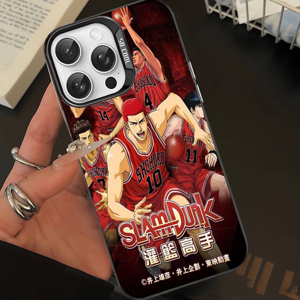 Japanese S-SLAM D-DUNK Phone Case For IPhone 17 16 Plus Pro Max 15 14 13 12 11 Matte Colorful Covers
