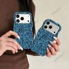 Heat Transfer Wave Film Two-in-one Apple 16 Blue Zebra Pattern iPhone17 Personalized Anti-drop Foreign Trade Hot-selling