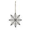 Hill Interiors Metal Snowflake Christmas Hanging Decoration