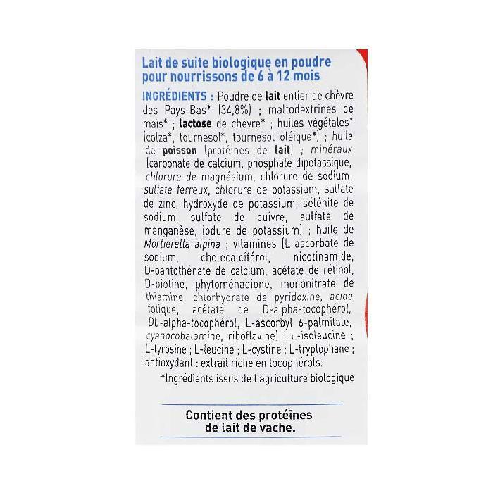 Babybio caprea 2 lait de chèvre 2ème âge 800g