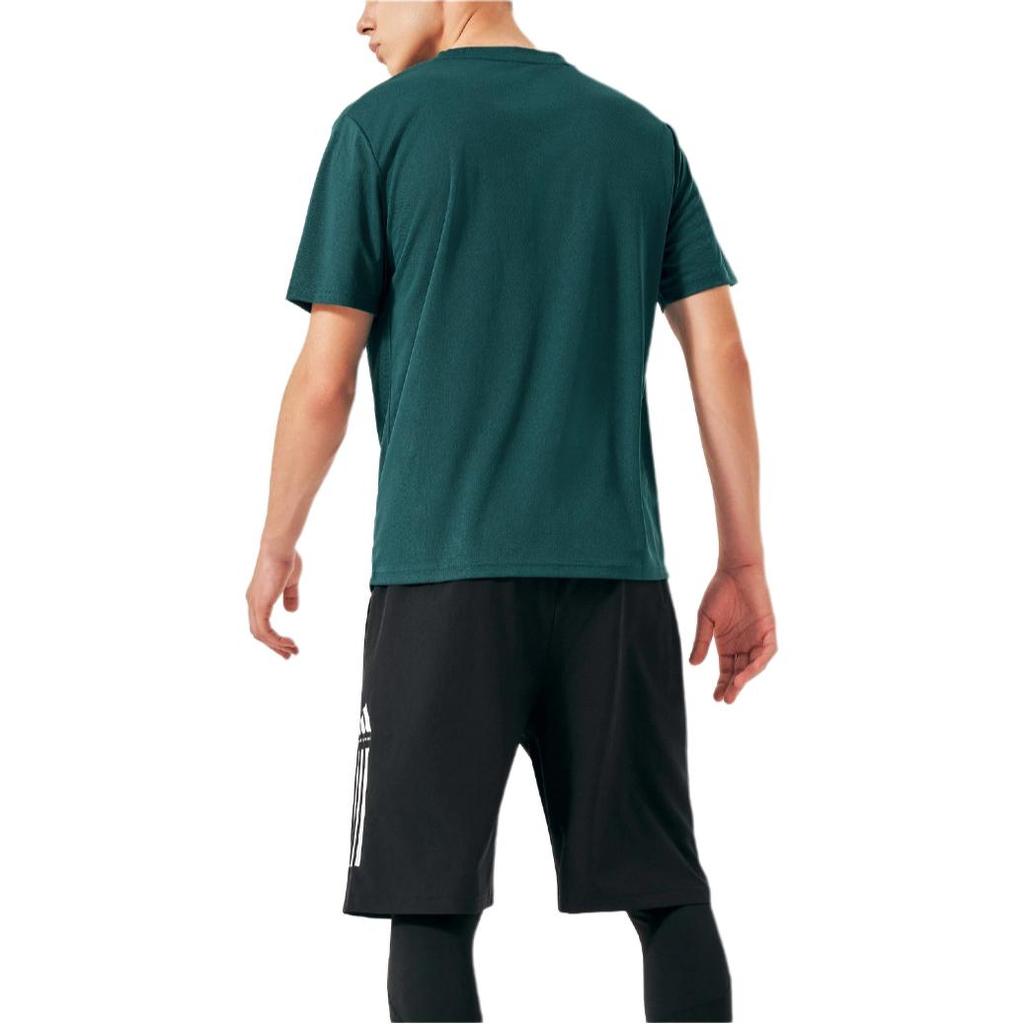 adidas Logo Print Rundhals Kurzarm T-Shirt Herren Tops Grün ADICLTS24TKP-GRW
