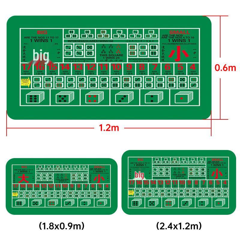 Beliebte Texas Hold'em Guandan Rutschfeste Gummi-Tischmatte & Mauspad