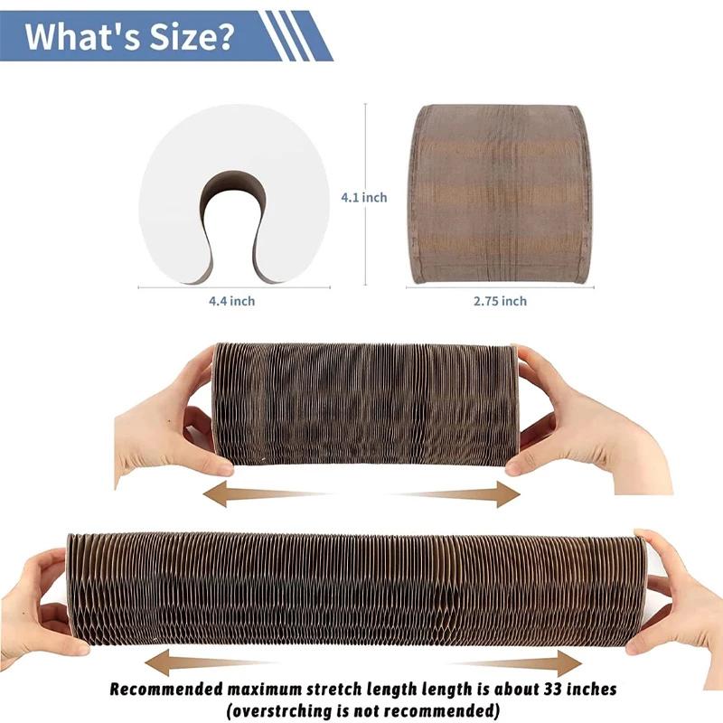 Magischer Organ Katzenkratzbaum Kratzbrett für Katzen Runde Wellpappe Kratzstange Spielzeug für Katzen Krallenwetzer Katzenzubehör