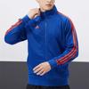 adidas Unisex Navy Orange Classic 3-Stripes Stand Collar Sports Jacket TR30JT-BUOG
