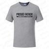 Roliga T-shirts för Män Stolt Pappa till Några Dumskallar Tryck T-shirt för Män Fäder Pappa Present Kortärmade Toppar Vardagskläder