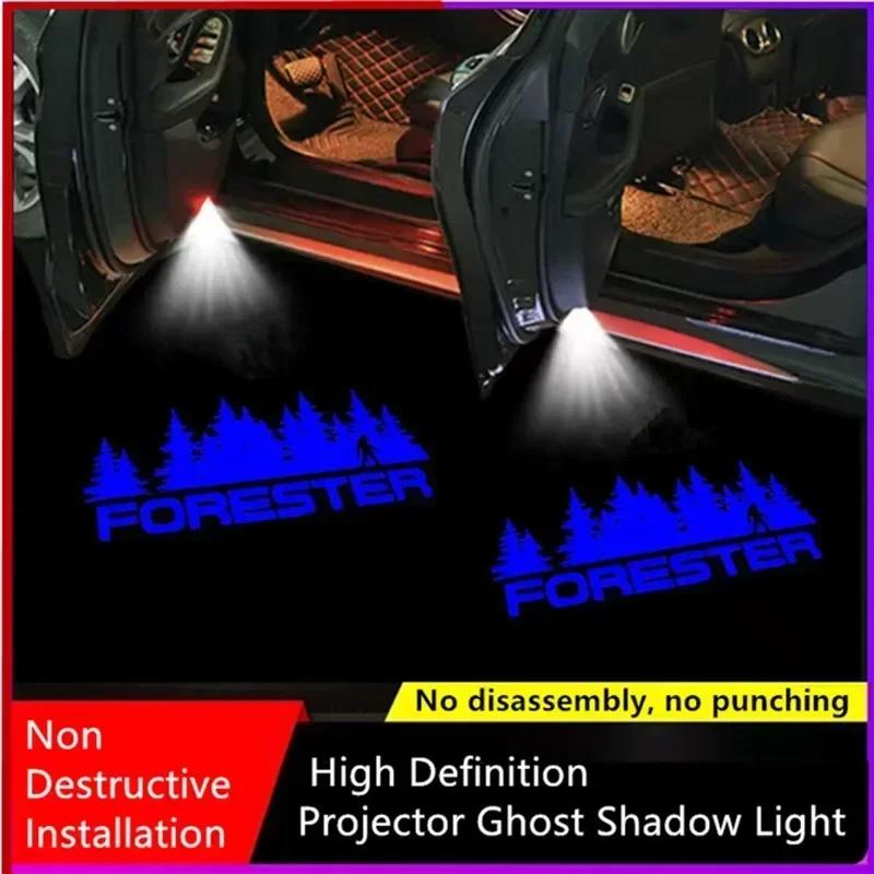 

2Pcs Led Car Door Welcome Logo Light Accessories For Subaru Forester SJ SK 2013 2014 2015 2016 2017 2018 2019 2PCS