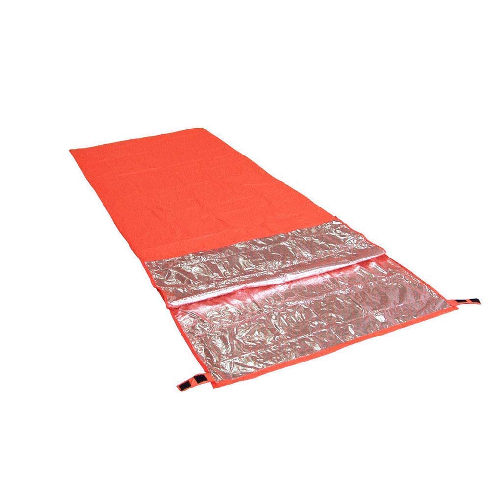 Self-heating Sleeping Bag Cover, Envelope-style, for Outdoor Camping and Hiking, Orange