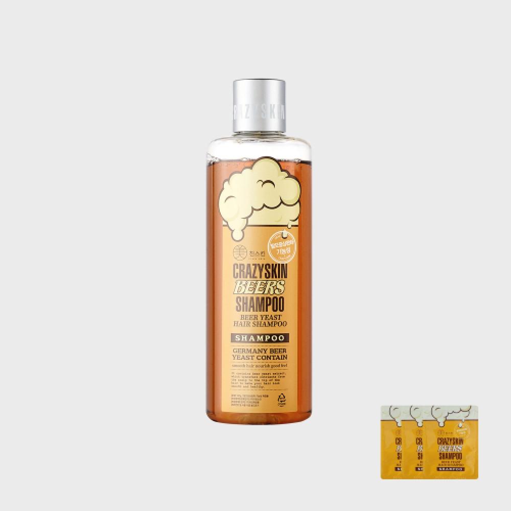 Crazyskin Beer Yeast Shampoo 300g   Sample 3 Pcs NONE