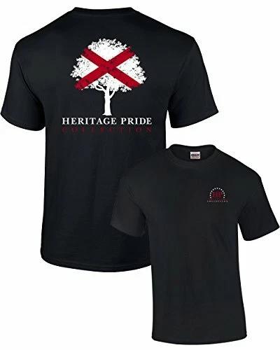 

Heritage Pride Alabama Tree Patriotic Adult Tee Shirt Black M