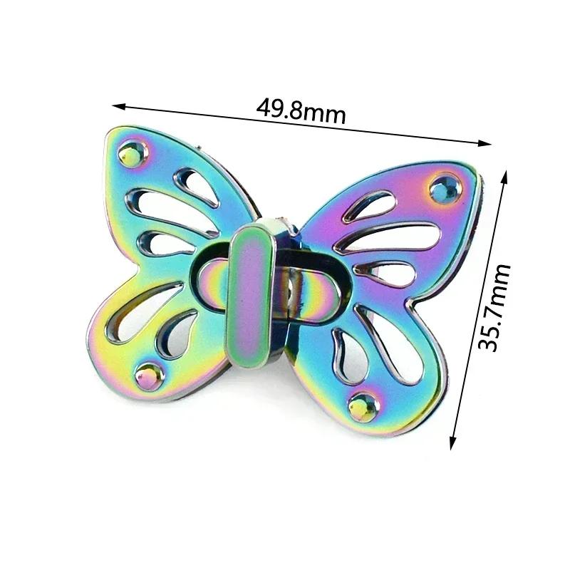 Meetee 2/5/8 Bucăți Cataramă Metalică Colorată cu Blocare pentru Geantă de Mână Portofel Cutie de Monede Cataramă Padlock Decorativ Accesorii Hardware Înlocuibile pentru Genți