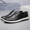 Fashion Genuine Leather Men Oxfords Shoes Handmade Italian Men's Casual Shoes Leisure Walk Male Business Footwear New Arrival Sneakers