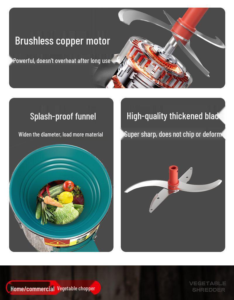 Multi-Functional Electric Vegetable Chopper and Grinder for Poultry and Aquaculture