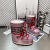 Waterproof version of Gypsy Moon Snow Boots Women's, winter medium-high lace-up non-slip warm ski shoes