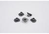 T-Type Welded Cut-Edge Nut: Antioxidant, Acid & Alkali Resistant, High Toughness, Natural Color Flange Nut for Auto Parts
