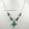 Kingman Turquoise Statement Necklace, Anniversary Necklace, 925 Sterling Silver Necklace, Multi Stone Necklace, Gemstone Handmade Necklace