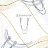 Charms Chain 925 Security Double Cubic Zirconia Beads Crystal