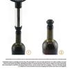 Vacuum Pump Preserver Wine Saver Set Vacuum Wine Stoppers For White / Beer Wine Zinc Alloy Keep Wine Fresh