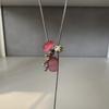 Unique Multicolor Grape Skewers Necklace Long Length Adjustable Collarbone Rope Chain Casual Simulation Fruit Pendant Gift