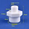 Male-to-Male Plastic Extension Nipple Connector with External Thread Adapter, High-Temperature Resistant, Sizes: 4/6/1 Inch.