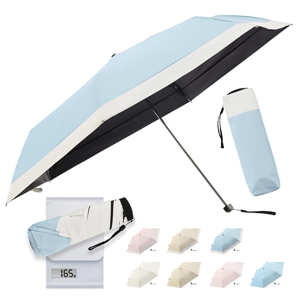 JIS Certified Folding Parasol with UV Protection and Heat Perfect for Rain or Perfect for the Rainy and Full Light Heatstroke Includes Storage A Great