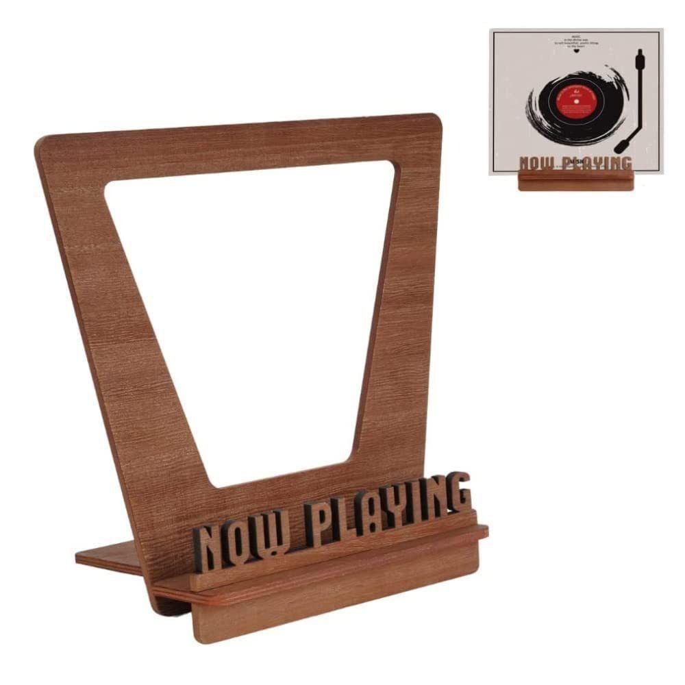 Handmade Wooden CD Rack Removable Desktop Display Stand Retro Vinyl Record Stand  TV Cabinet