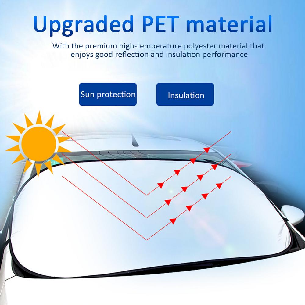 

Автомобильная защита от солнца, алюминиевая фольга, изолированный анти-УФ чехол 80X140 см, протектор, взрывозащищенный, подвесной стиль, автомобильный солнцезащитный козырек серебряный