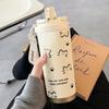 500ML Thermosflasche Kaffeetasse Auto Auslaufsicher Reise Thermobecher Vakuumflasche Edelstahl Thermos-Wasserflasche Isolierte Tassen