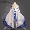 Gioco GenshinImpact Damigella Columbina Costume Cosplay Vestiti Halloween Carnevale Festa Gioco di Ruolo Uniforme Parrucca per Donne