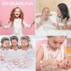 Enfants Bricolage Perles Set, Acrylique DIY Kit Jouets Pour Filles De 4-10 Fabrication De Bijoux Collier Bracelets Bande De Cheveux